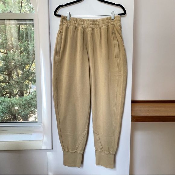 New Free People June Bug Joggers Sweatpants Slouchy Tan Stone XS - Picture 6 of 9